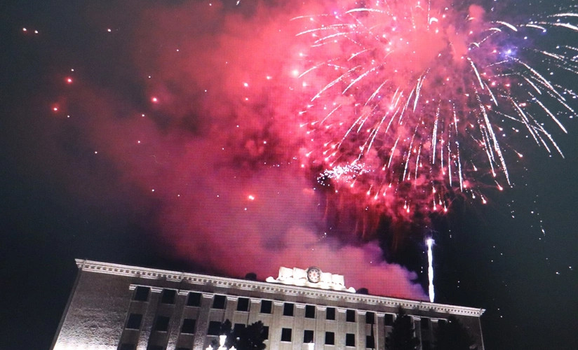 Xankəndidə Zəfər atəşfəşanlığı oldu&nbsp;