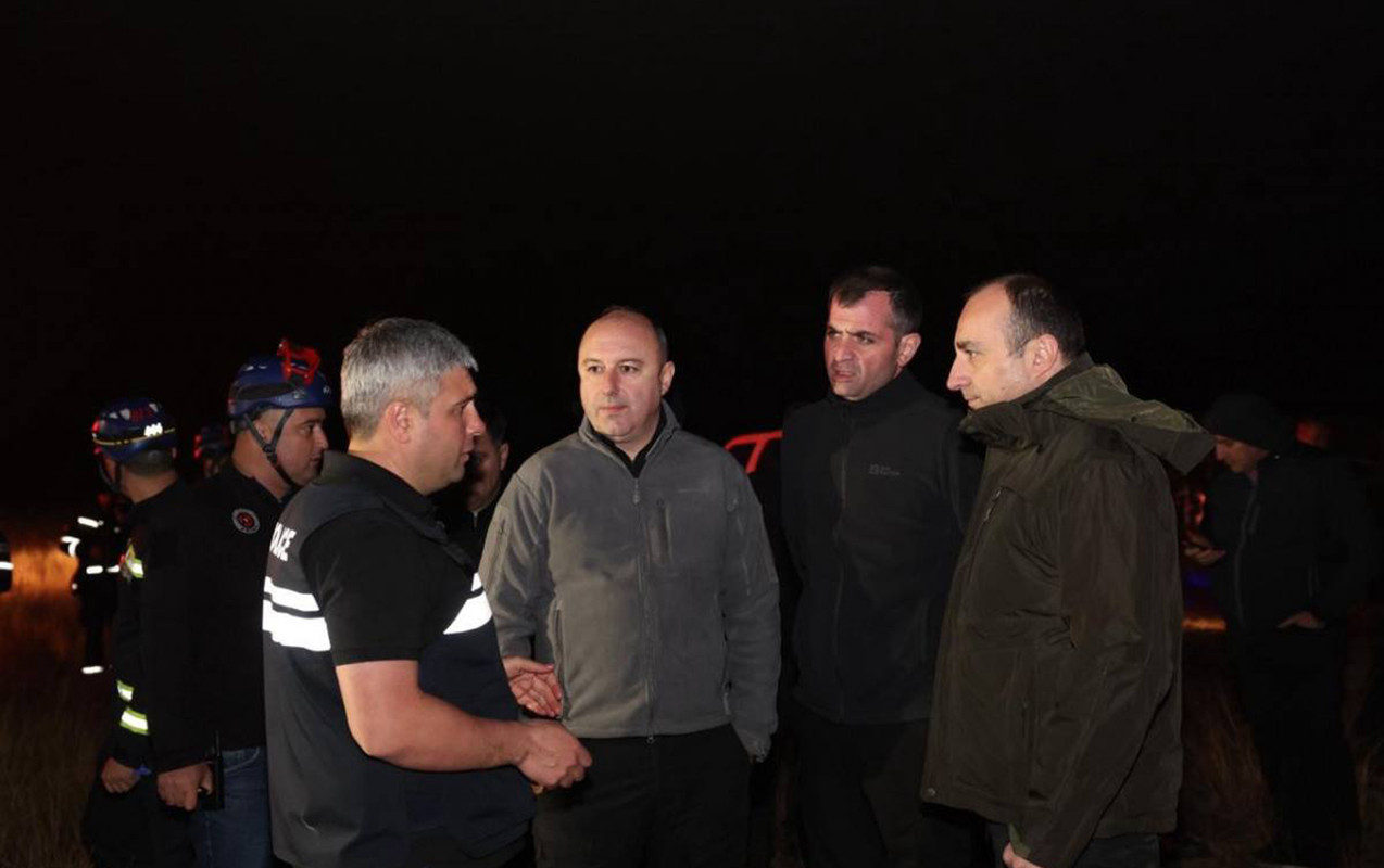 Gela Geladze hadisə yerindədir - FOTOLAR