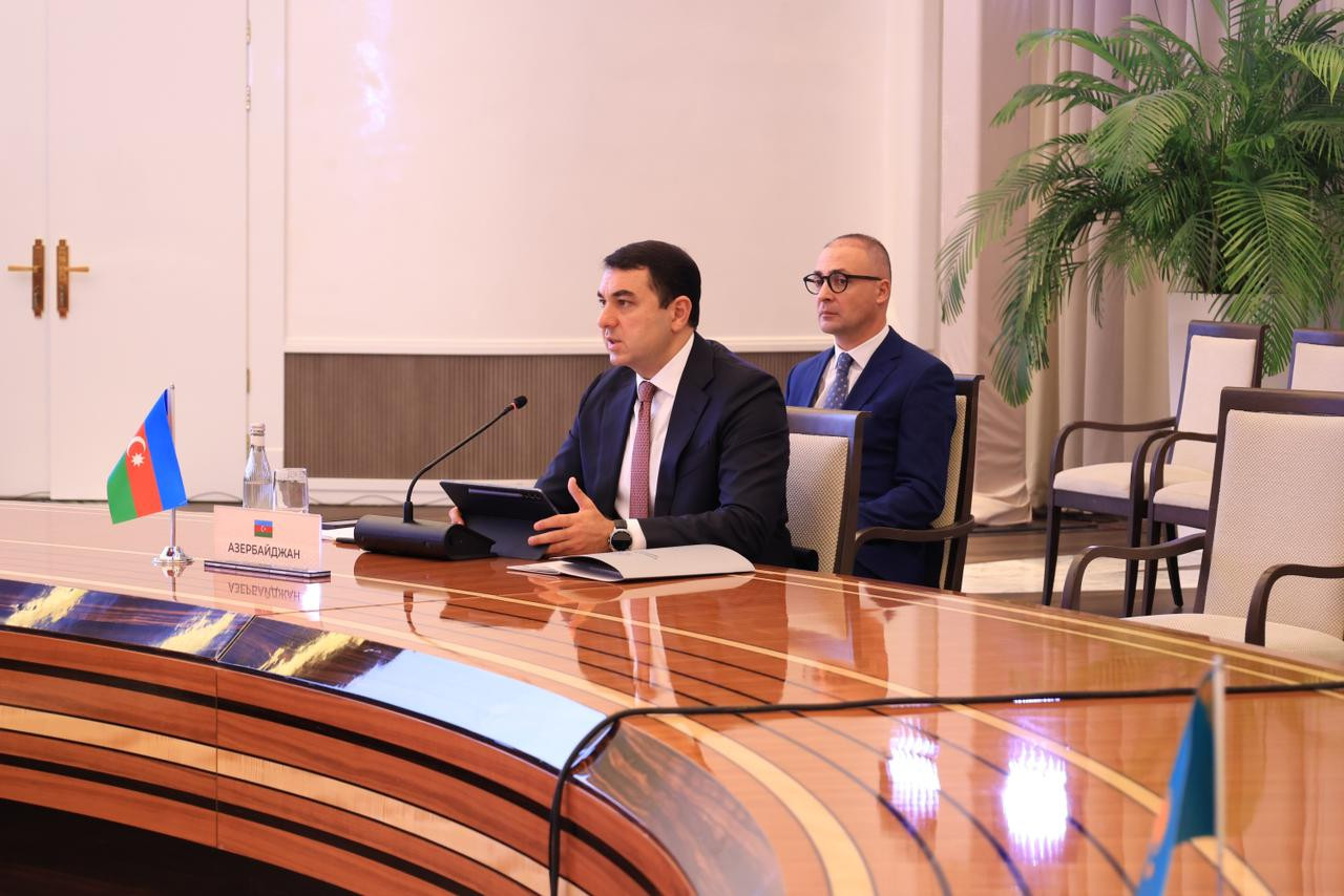 Adil Kərimli Daşkənddə Nazirlər Konfransında çıxış edib - Fotolar