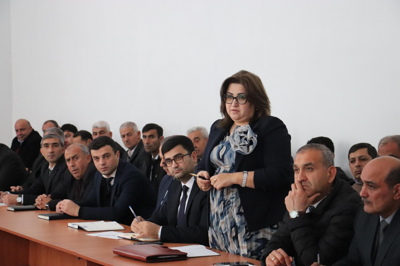 Ucarda su resurslarının səmərəli idarə olunması müzakirə edildi - Fotolar