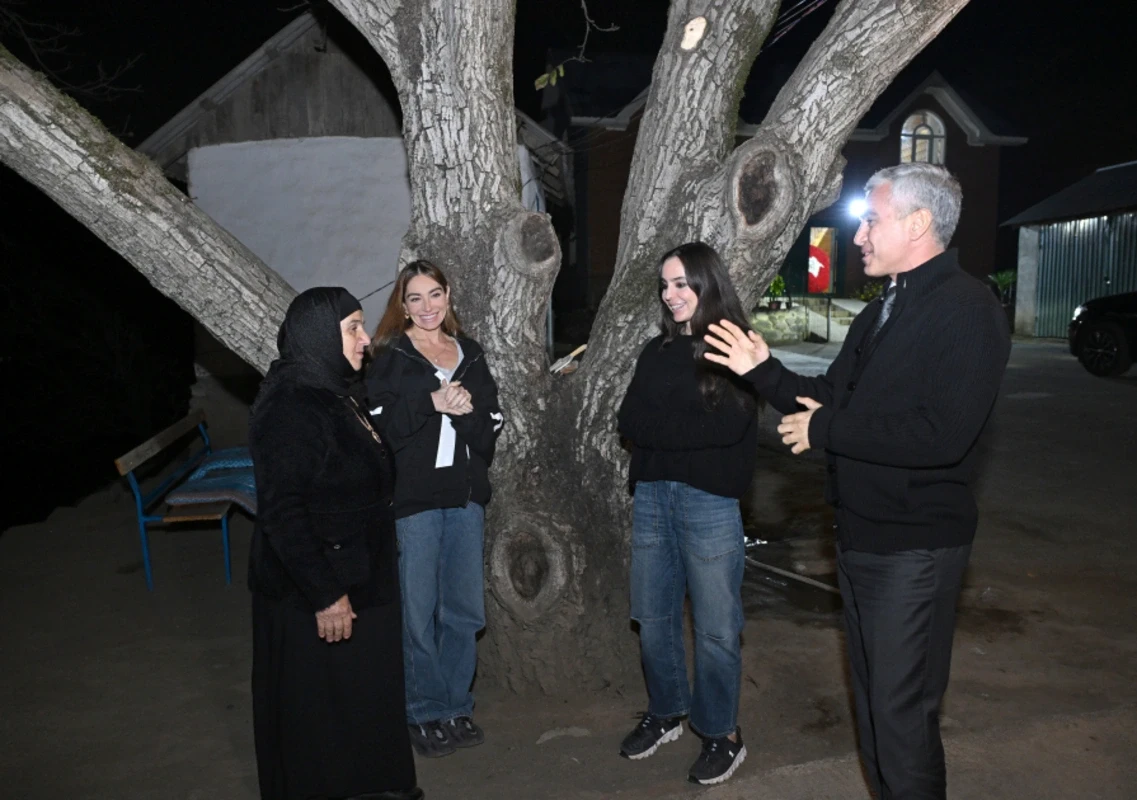 Leyla və Arzu Əliyevalar Astarada Pəncəli Teymurovun ailəsini ziyarət etdilər - FOTOLAR
