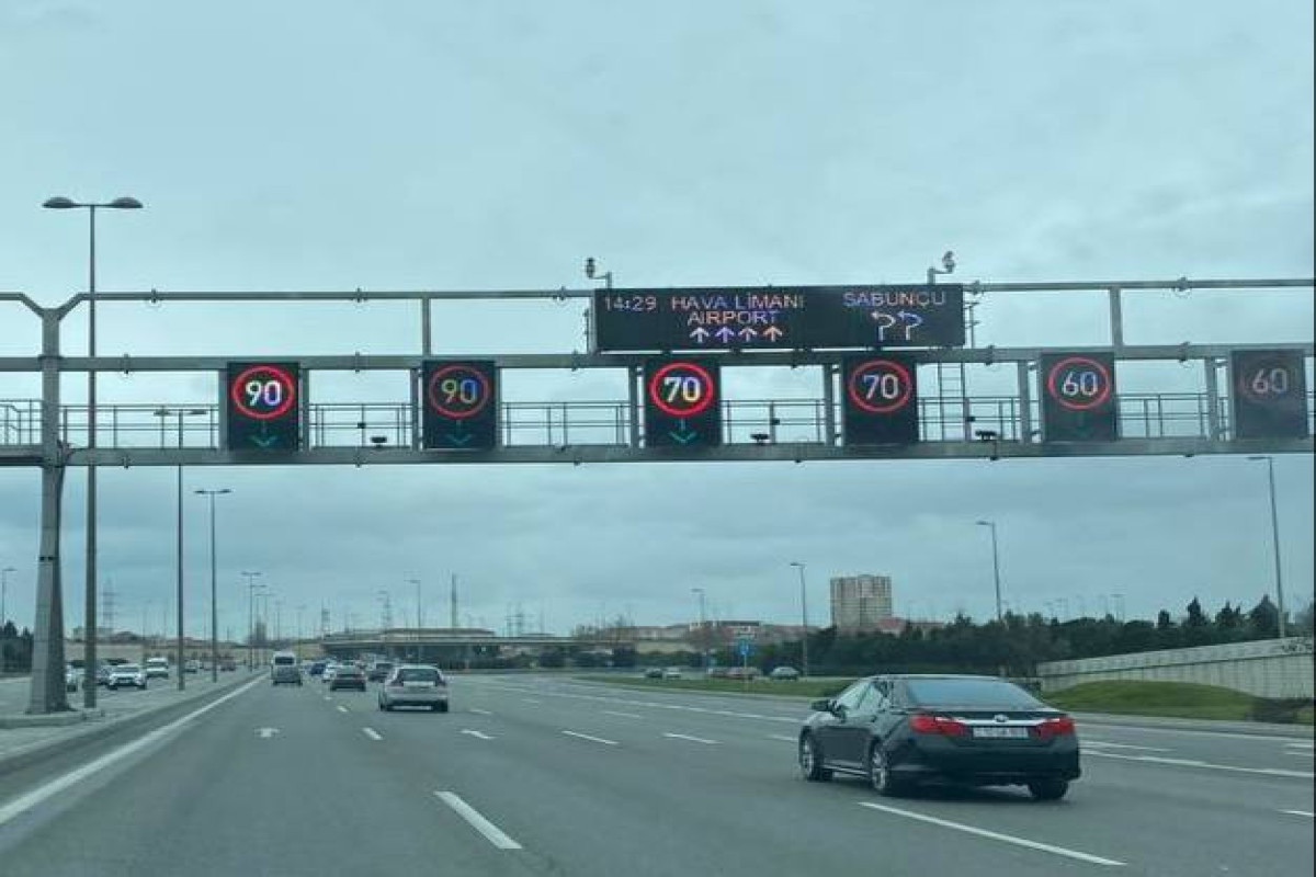 Aeroport yolunda sürət həddi endirildi