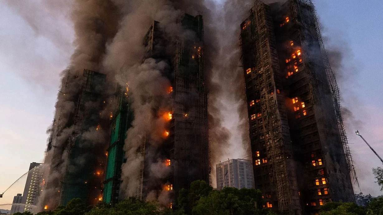 Honq Konqda baş verən yanğında ölənlərin sayı 128-ə çatdı