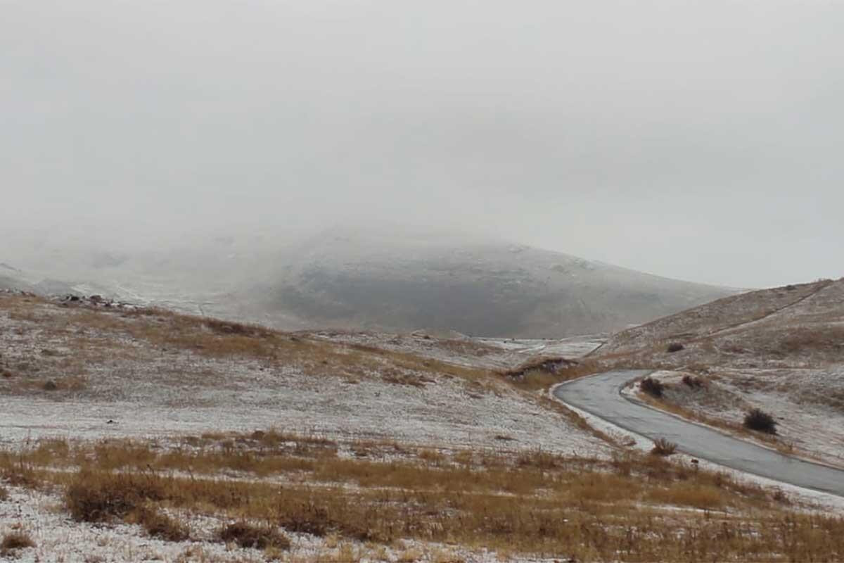 Azərbaycanda bu əraziyə qar yağdı