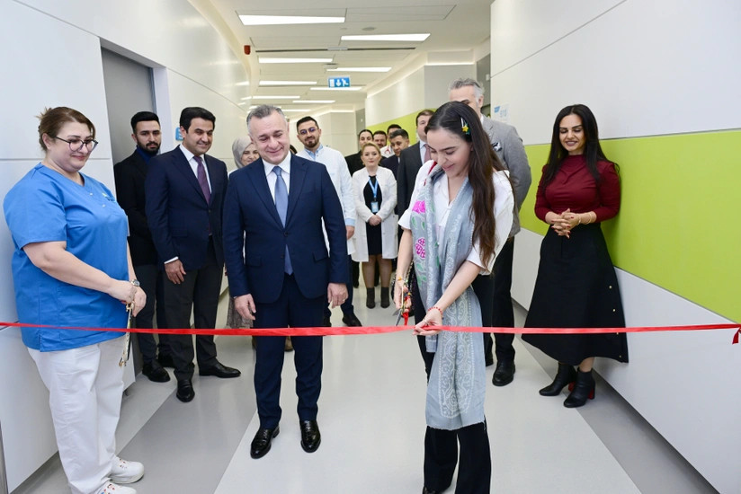 Leyla Əliyeva Liv Bona Dea Hospitalında Sümük iliyi nəqli mərkəzinin açılışında - FOTOLAR
