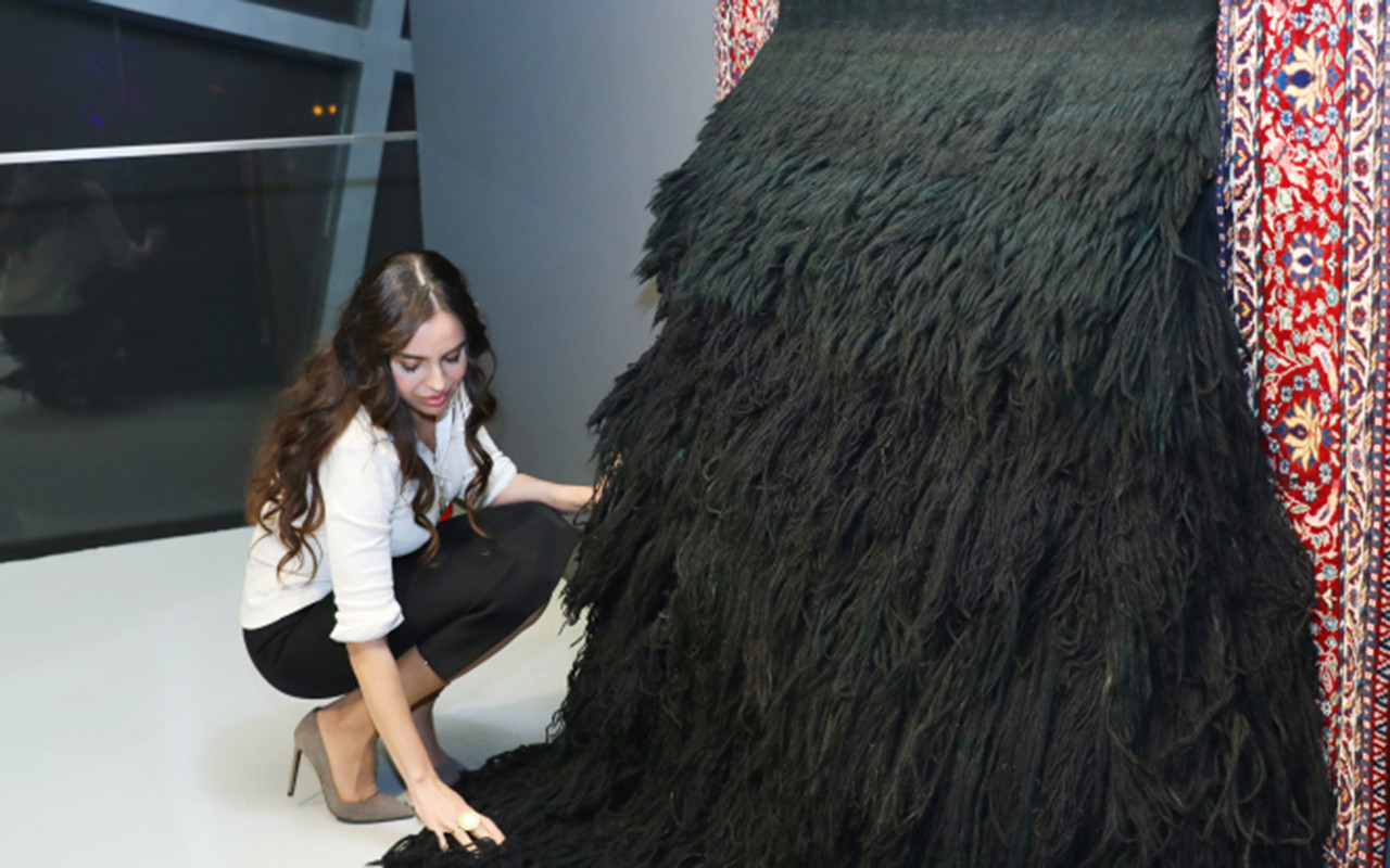 Leyla Əliyeva Azərbaycan Milli Xalça Muzeyində - FOTOLAR