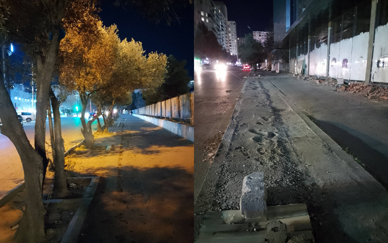 Xırdalanda tikintiyə görə ağaclar kəsildi