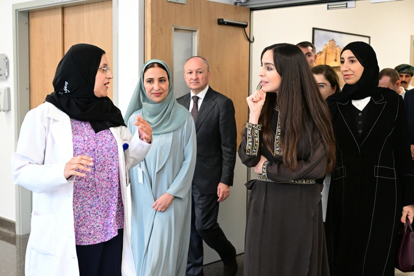 Leyla Əliyeva Maskatda Xərçəngin Kompleks Müalicəsi və Tədqiqatı Mərkəzində - FOTOLAR