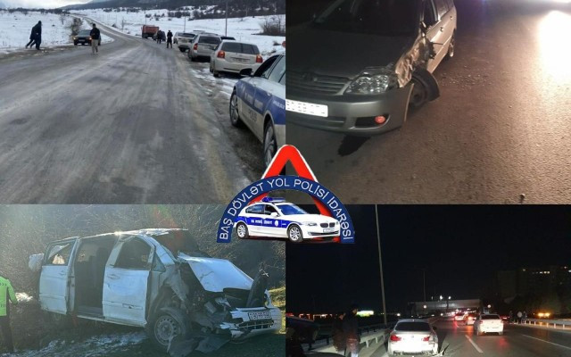 Bayram günlərində qəzalarda 8 nəfər ölüb - 6-sı xəsarət alıb