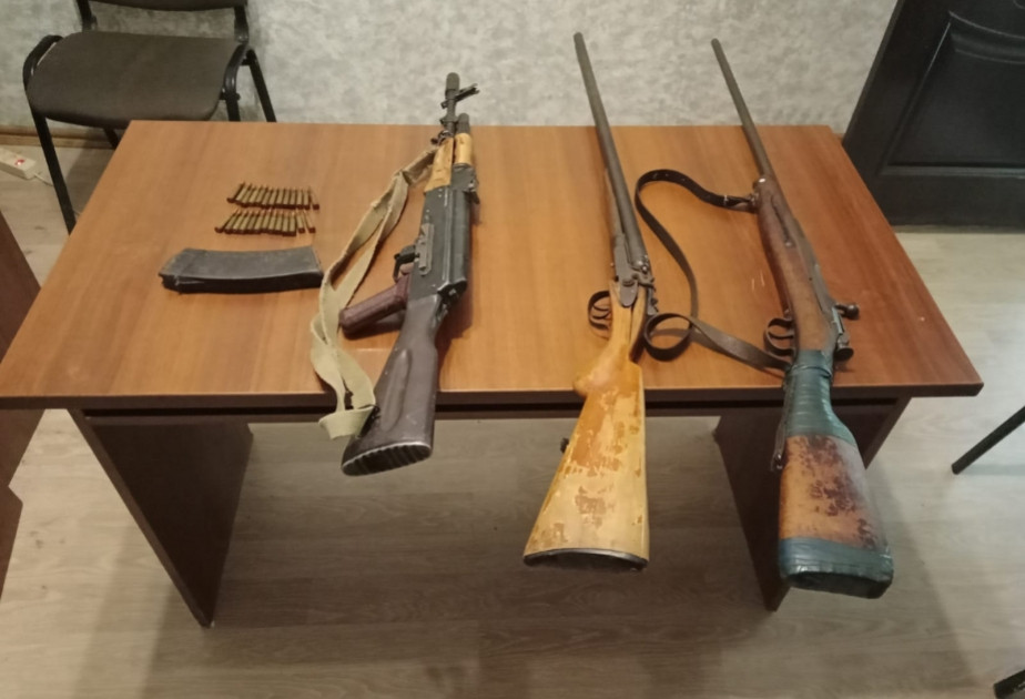 Polis aşkarladığı qanunsuz silah-sursatın sayını AÇIQLADI