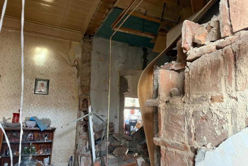 Qazaxda evdə partlayış - VİDEO