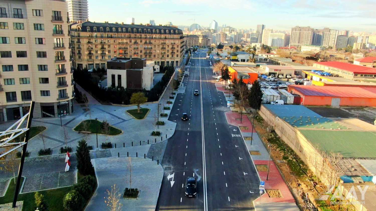 Bakının bu küçəsində yenidənqurma işləri tamamlandı - VİDEO/FOTO