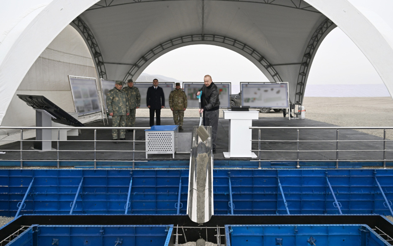 Prezident Ağdərədə Xüsusi Əməliyyat Mərkəzinin təməlini qoydu 