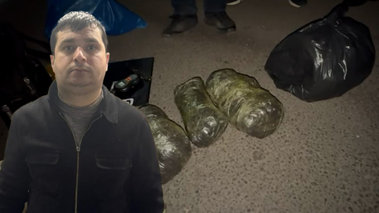 Bakıda narkokuryerdən 5 kq marixuana aşkarlandı - VİDEO