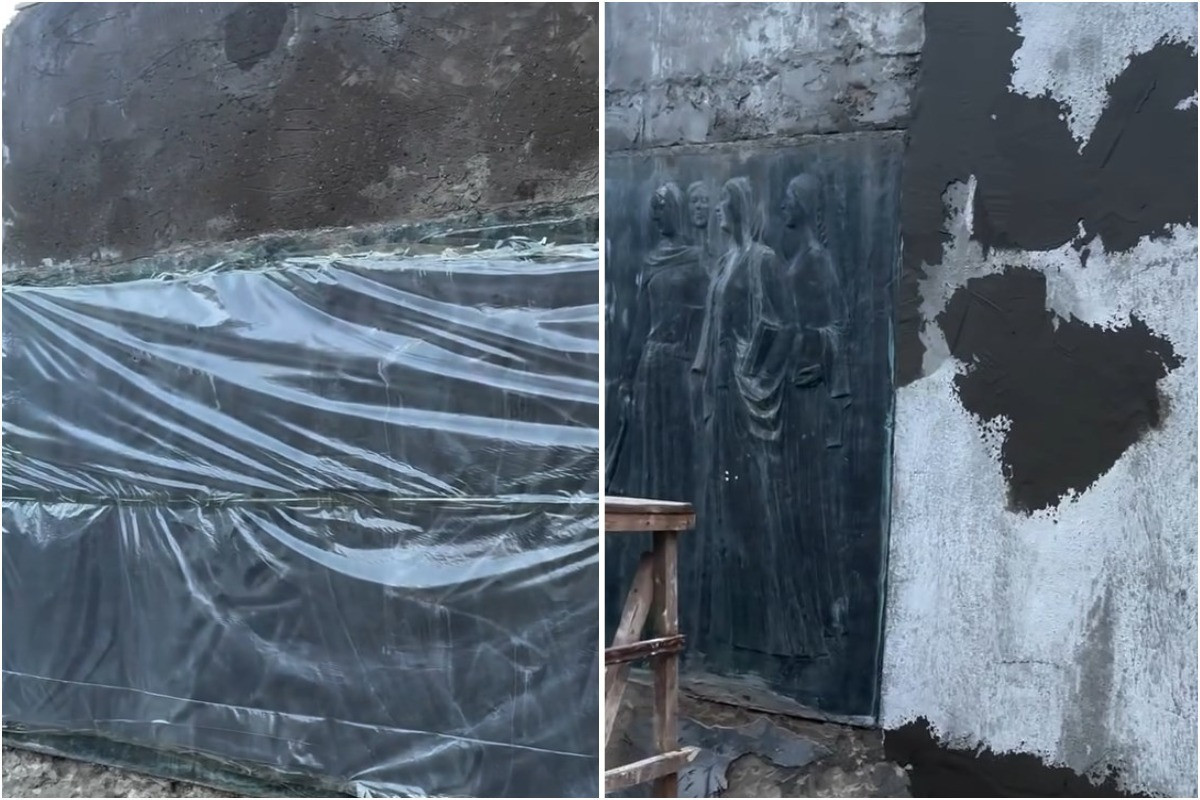 Cəfər Cabbarlının büstünün restavrasiyasına başlanılıb - VİDEO