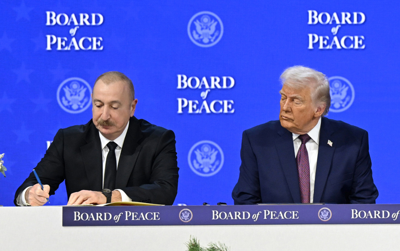 İlham Əliyev “Sülh Şurasının Nizamnaməsi” mərasimindən paylaşım etdi - VİDEO