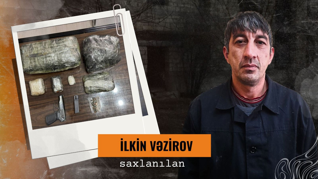 Narkotik satışı ilə məşğul olan silahlı şəxs saxlanıldı