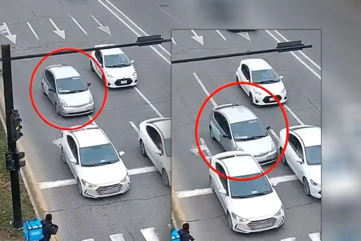 Sükan arxasında telefonla oynayan sürücü qəza törətdi - ANBAAN VİDEO