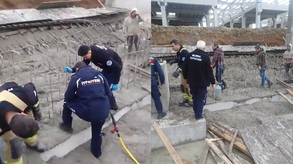 Bursada tikinti ərazisi çökdü - 1 nəfər həlak oldu