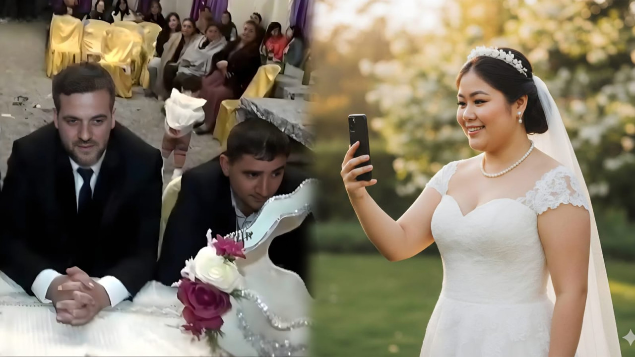 Azərbaycanda qeyri-adi TOY:&nbsp; Gəlin məclisə onlayn qoşuldu - VİDEO