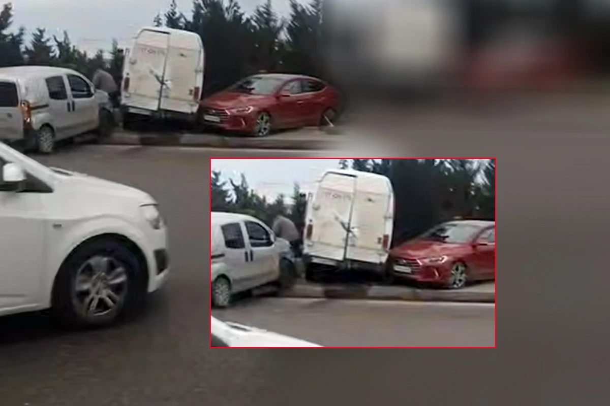 &nbsp;Zığ yolunda 3 maşın toqquşdu - VİDEO