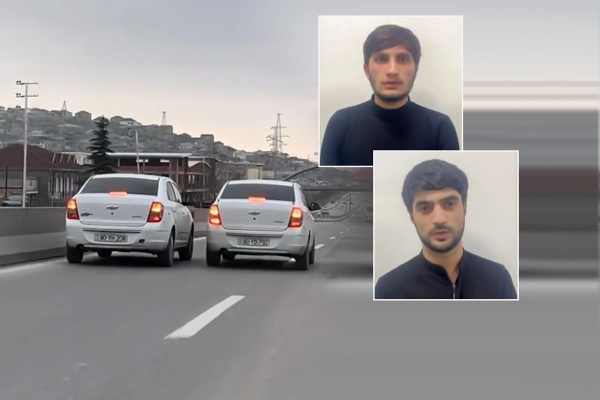 &nbsp;Bakı–Şamaxı yolunda yarış təşkil edən sürücülər saxlanıldı - VİDEO