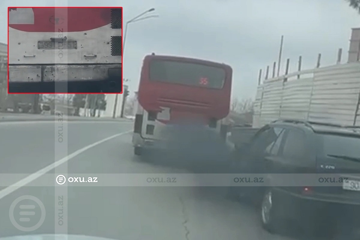 Bakıda havanı çirkləndirən avtobusun sürücüsü cəzalandırıldı