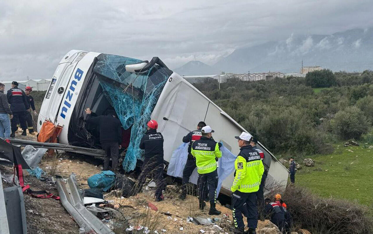 Türkiyədə sərnişin avtobusu qəza etdi - 8 ölü, 26 yaralı&nbsp;