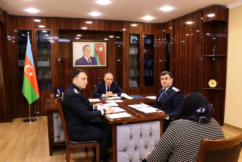 Baş prokuror İmişlidə vətəndaşları qəbul etdi - FOTOLAR