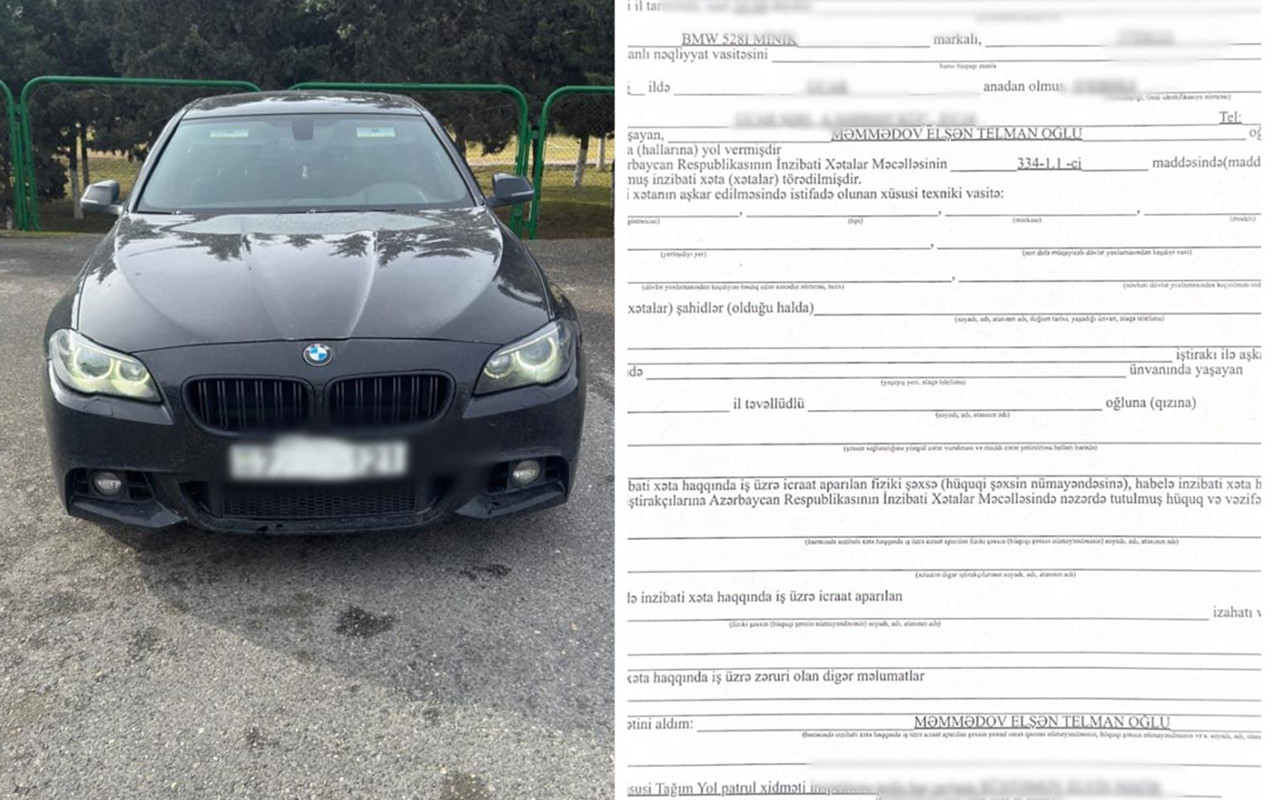 Narkotik çəkib maşın sürürdü - Həbs edildi&nbsp;