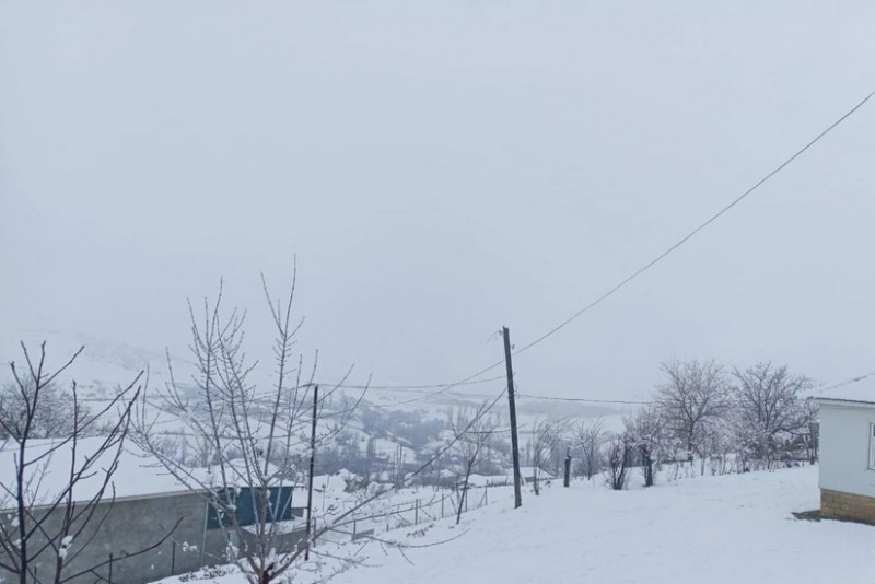 Güclü qar bu rayonlarda ciddi fəsadlar törətdi - FOTO