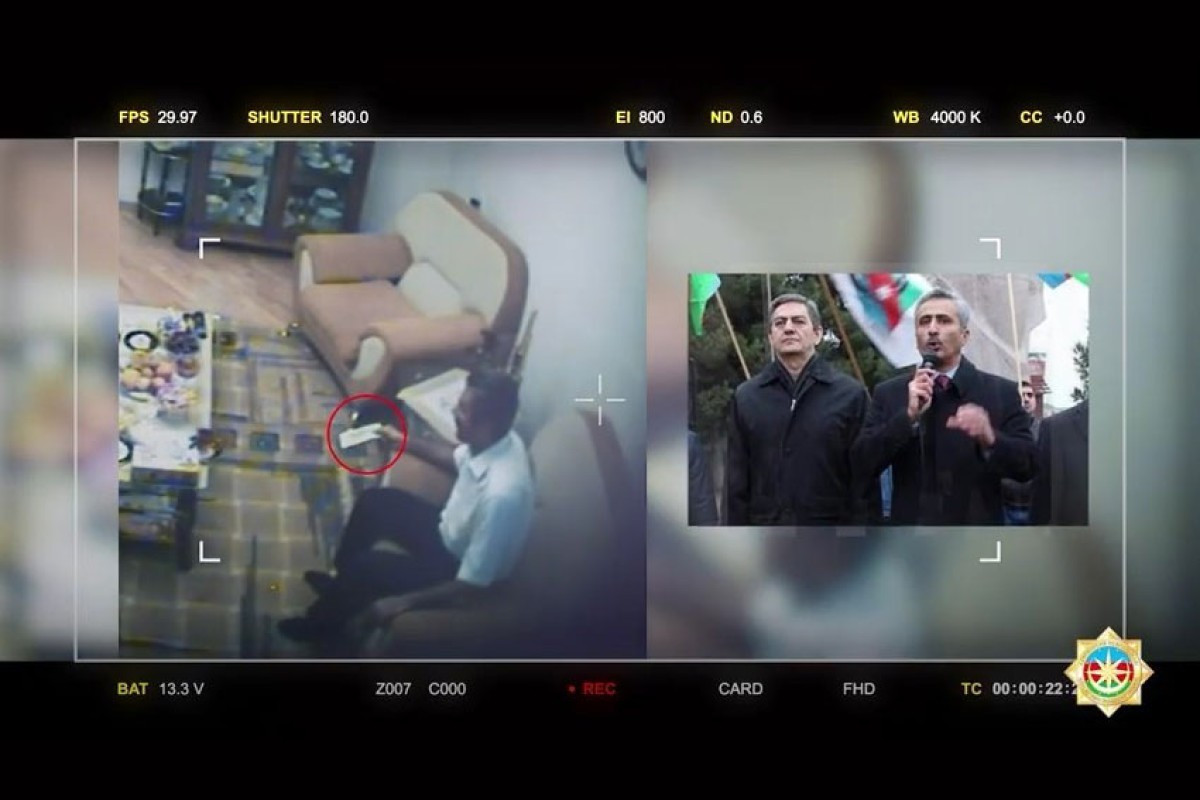 Fuad Qəhrəmanlının pul almasının GÖRÜNTÜLƏRİ