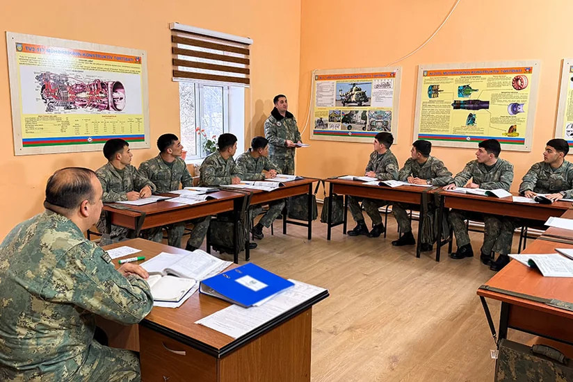 Hərbi Hava Qüvvələrində yoxlamalar keçirilib - FOTOLAR