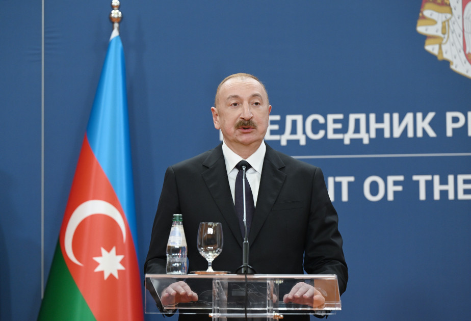 İlham Əliyev və Vuçiç mətbuata bəyanatla çıxış etdilər - FOTOLAR -&nbsp;YENİLƏNİB