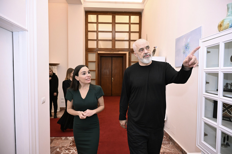 Leyla Əliyeva Edi Rama ilə bir arada - FOTOLAR