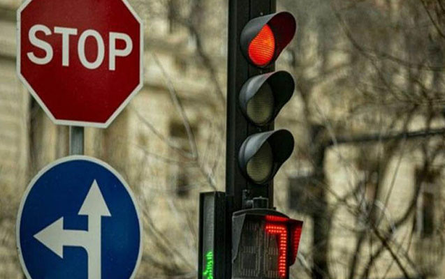 \"Şamaxinka\"da ilk dəfə işıqforlar işə salındı - FOTO