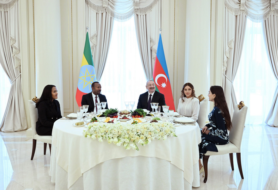 Efiopiyanın Baş nazirinin şərəfinə rəsmi nahar -&nbsp; FOTO