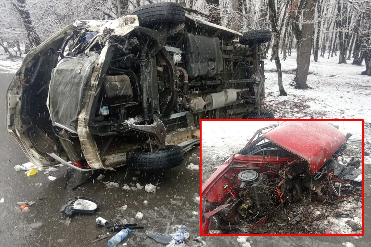 Azərbaycanda DƏHŞƏTLİ QƏZA: Ölənlər var - FOTO