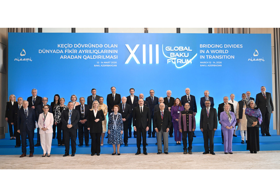 İlham Əliyev XIII Qlobal Bakı Forumunun açılış mərasimində - FOTO