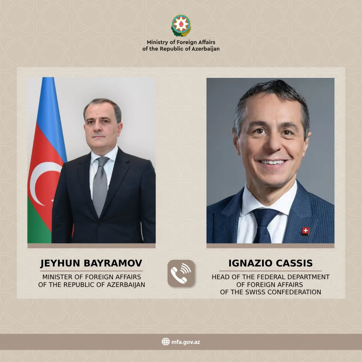 İsveçrənin XİN başçısı Azərbaycana təşəkkür etdi