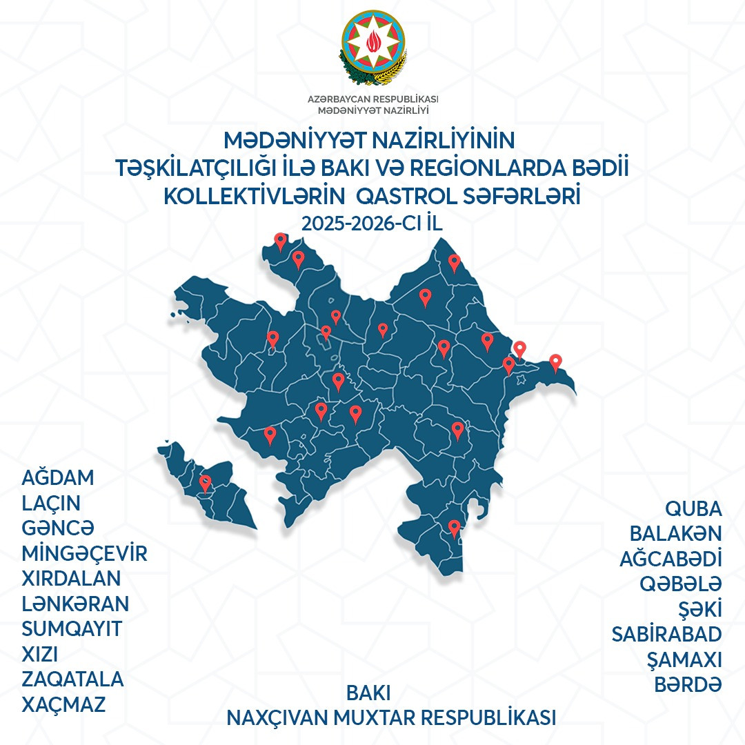 İlk dəfə Bakı və regionları əhatə edən mədəni qastrol proqramı həyata keçiriləcək