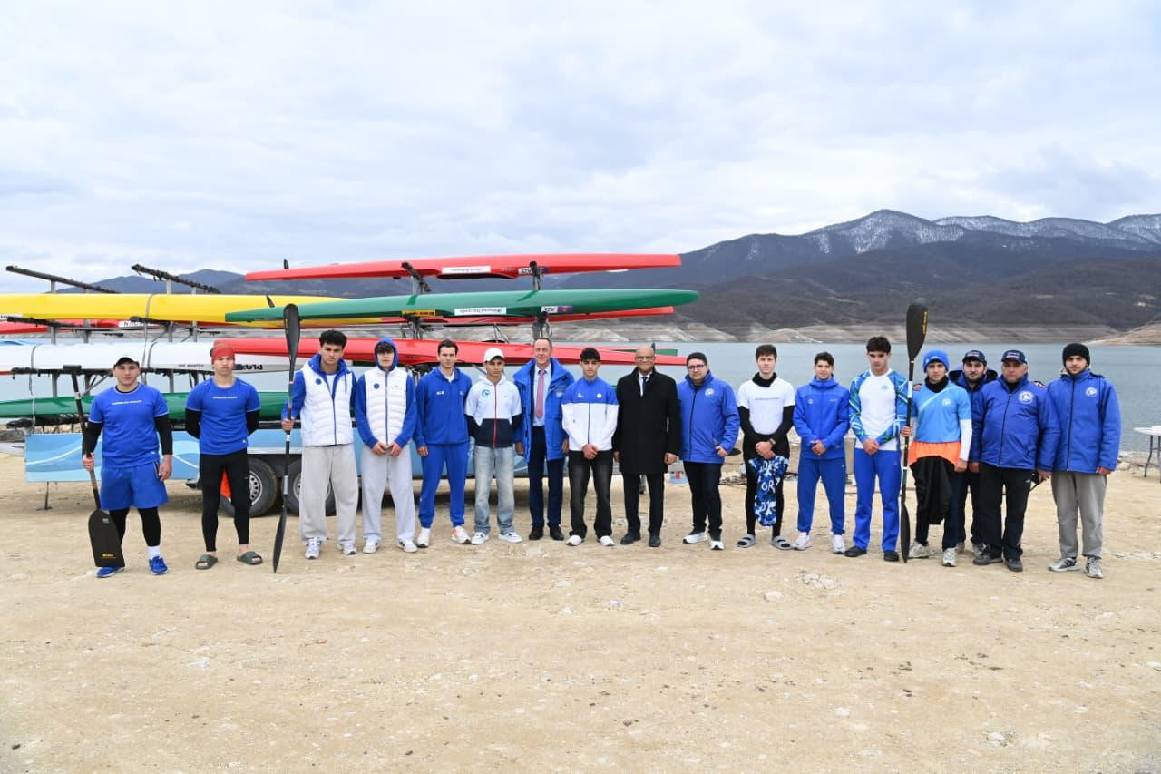 Beynəlxalq kanoe federasiyalarının prezidentləri Sərsəng su anbarında - FOTOLAR