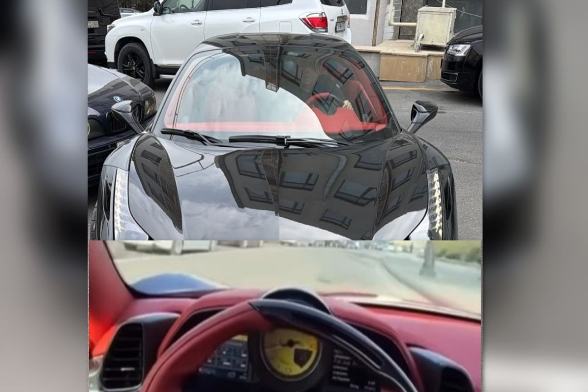 Avtobus zolağında hərəkət edən “Ferrari” saxlanıldı