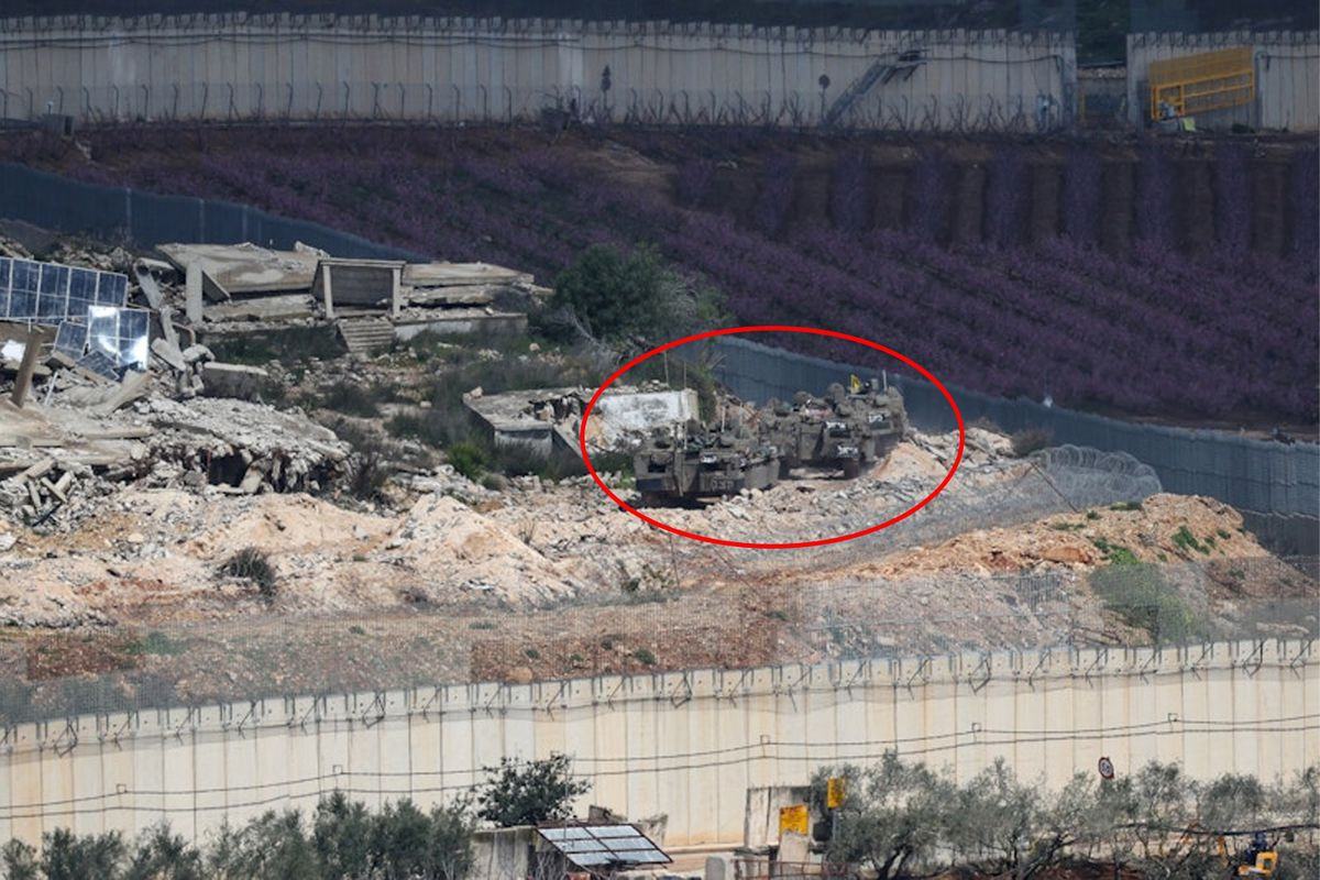 İsrailin Livana quru hərəkatından ilk görüntülər