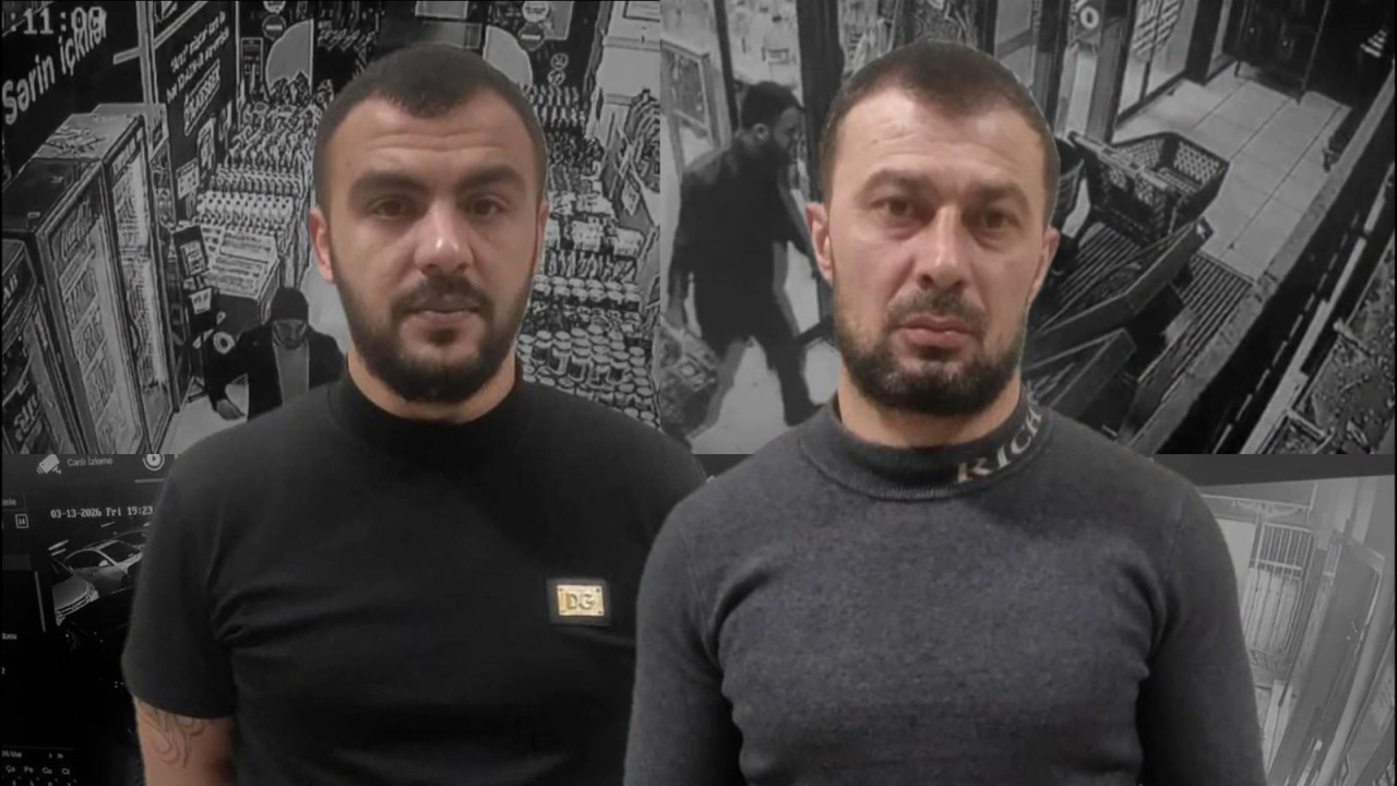 Marketdə soyğunçuluq edənlər saxlanıldı