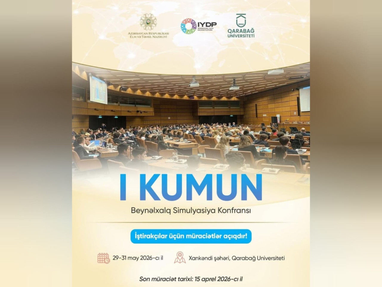 Xankəndidə KUMUN 2026 konfransı keçiriləcək - Müraciətlər başladı