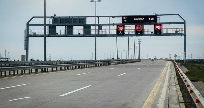 Bakıda bu yolda sürət həddi endirildi