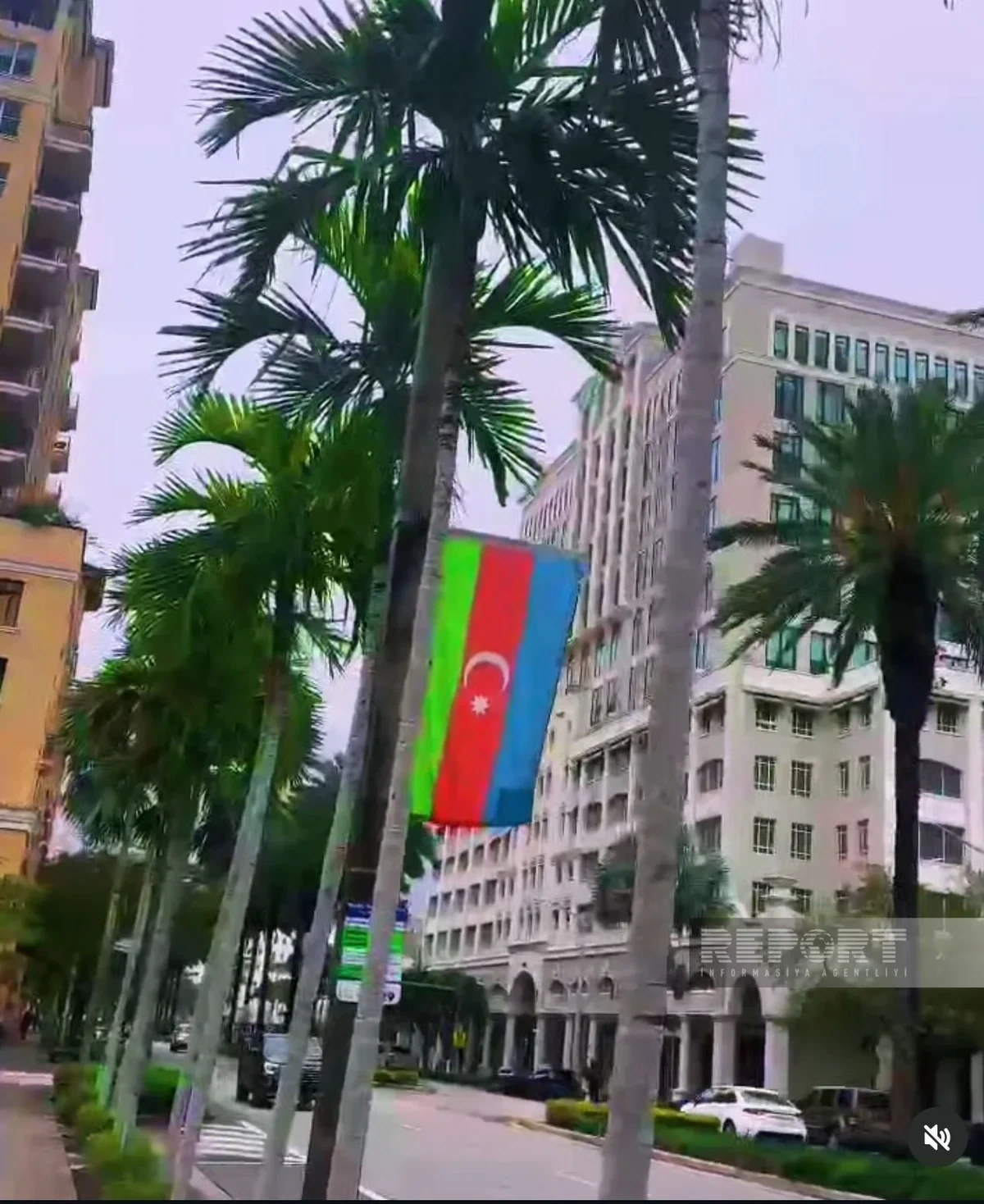 Florida ştatının məşhur küçəsində bayrağımız ucaldıldı