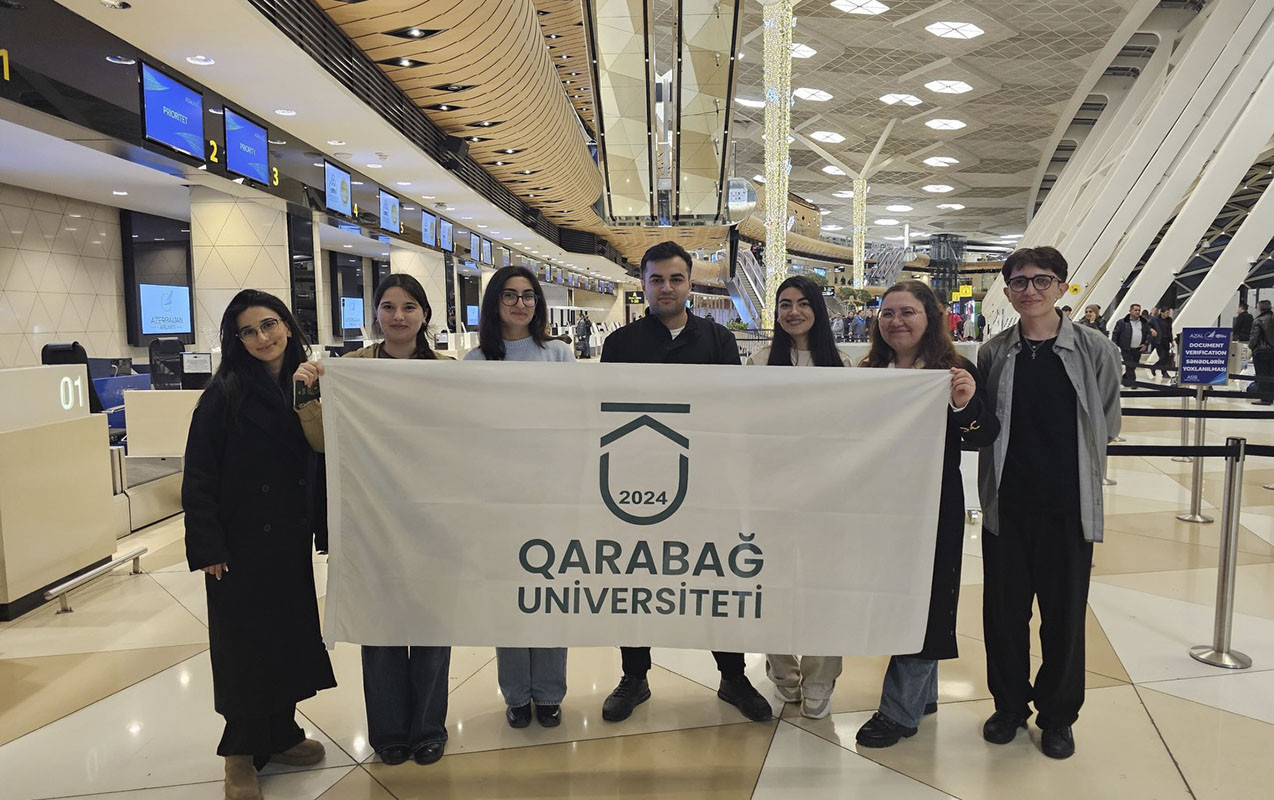 Qarabağ Universitetinin tələbələri beynəlxalq müsabiqədə iştirak edir - FOTOLAR