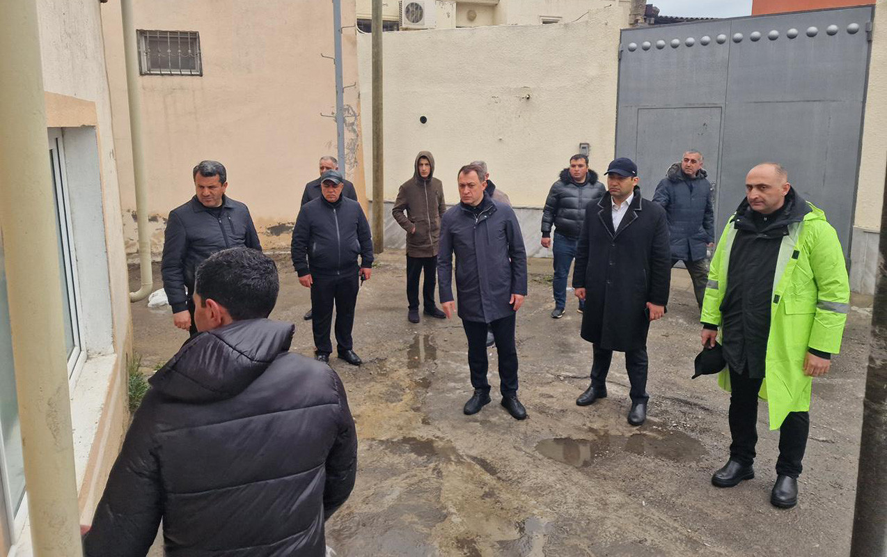 Keşlədə təxliyə olunan sakinlər üçün qərargah yaradıldı